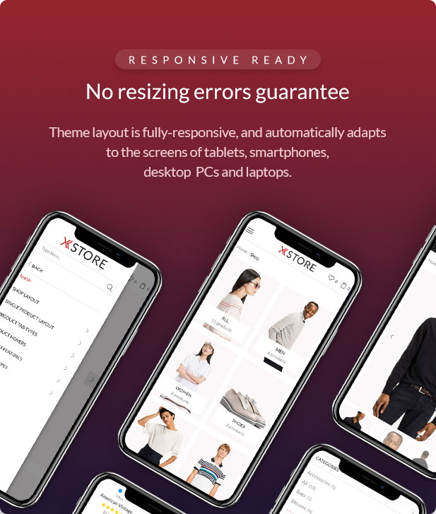 Xstore WooCommerce WordPress - responsive