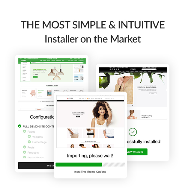 Xstore WooCommerce WordPress installer