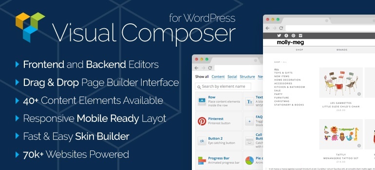 How can you apply Visual Composer for WooCommerce themes