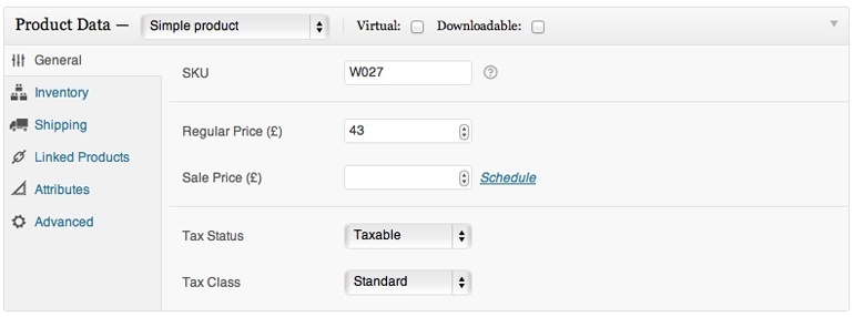 General settings of WooCommerce themes