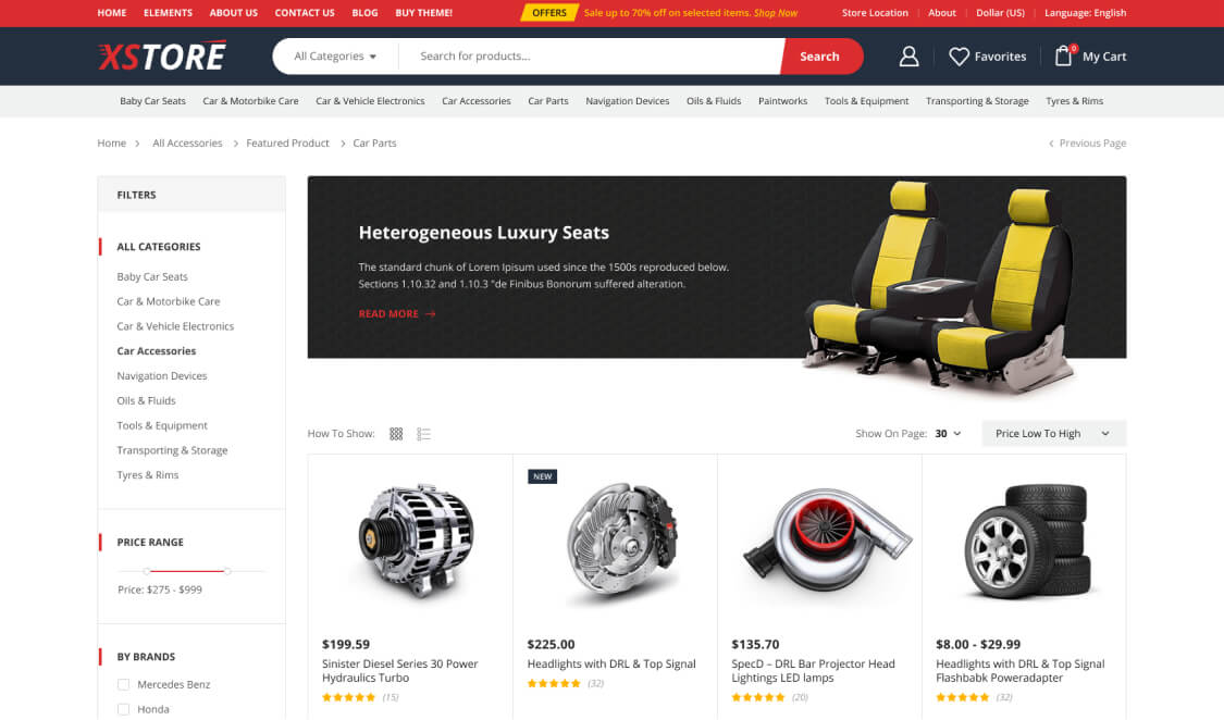 Car Parts Store – WordPress WooCommerce Theme 02