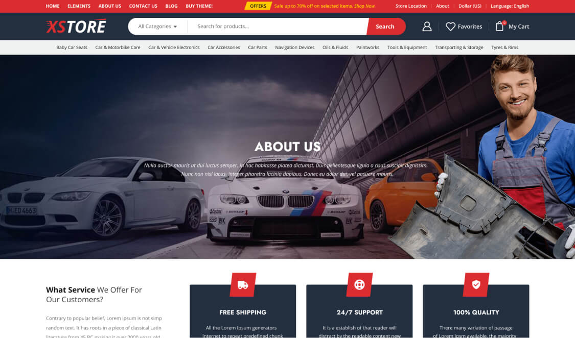 Car Parts Store – WordPress WooCommerce Theme 04