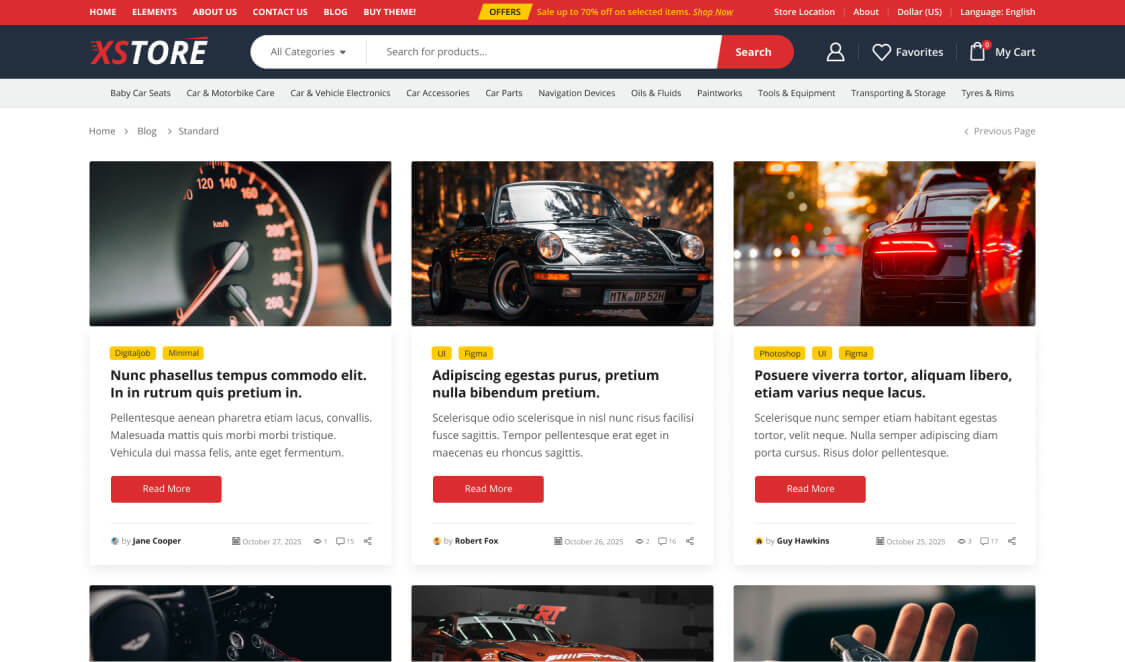 Car Parts Store – WordPress WooCommerce Theme 05